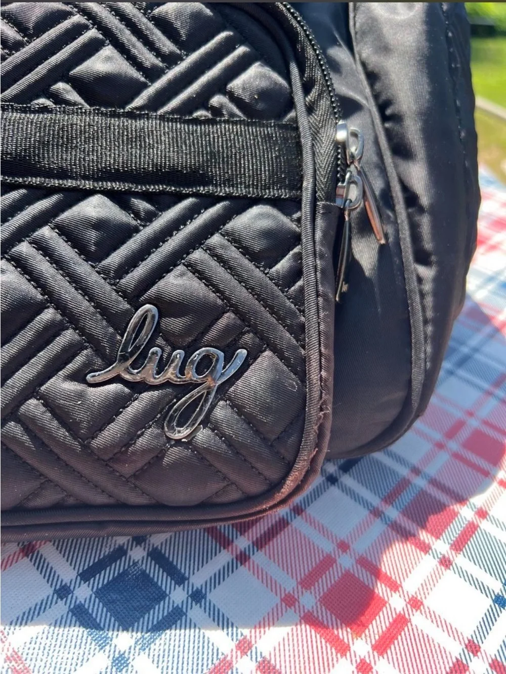 Lug Black Puddle Jumper Tote Bag (LE) Brush Black w/strap